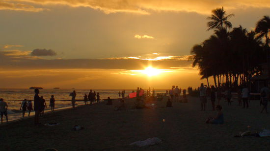 Sunset auf Waikiki.