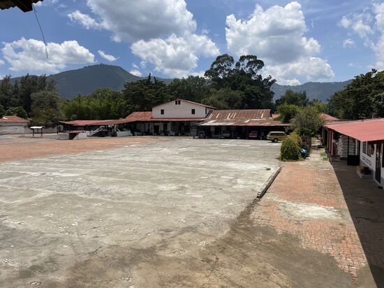 Der Platz wo die Beeren zum Trocknen ausgelegt werden.