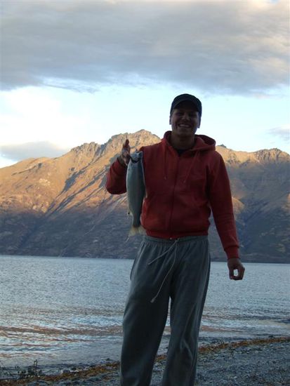 Heute steht Forelle auf dem Menue!!