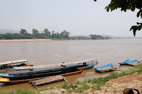 Der Mekong als natürliche Grenze.