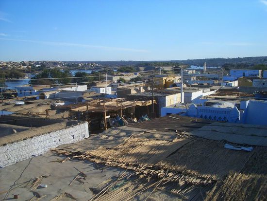 nubische Dorf von der Terasse aus