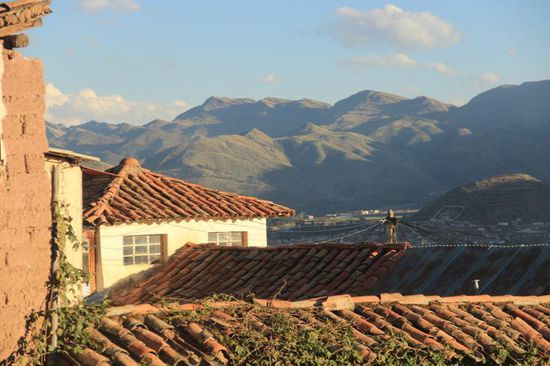 Blick vom Fenster unseres Hostals