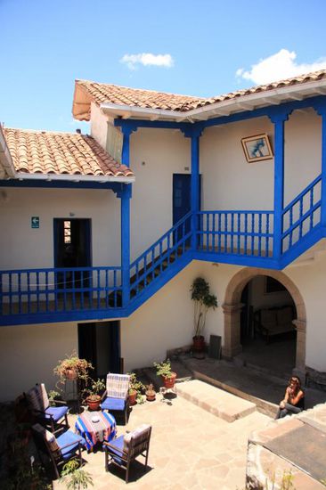 ein sonniges Plätzchen im alten Kolonialstil....